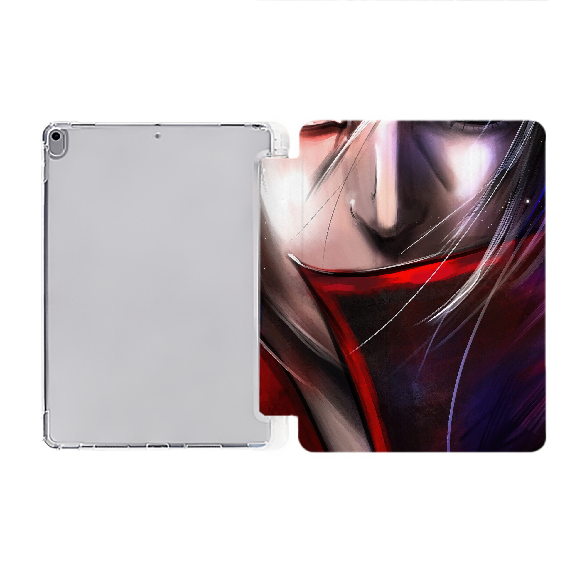 （画像用） NARUTO -ナルト- NARUTO -ナルト- 疾風伝 IPad ケース ペン収納付き 三つ折りスタンド PUレザー×シリコン 対応機種9.5/10.5/10.9インチ